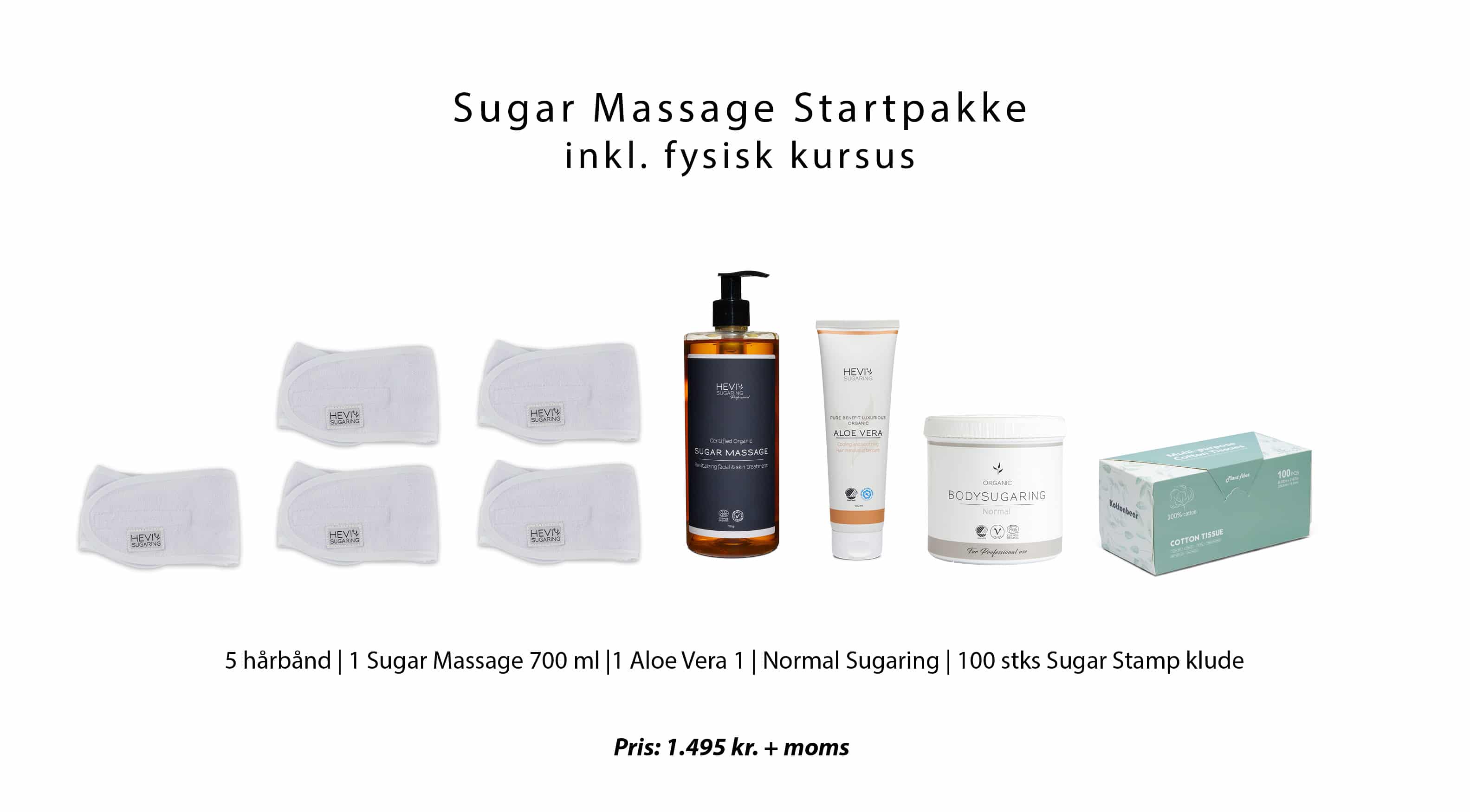 Sugar Massage Kursus m. startpakke